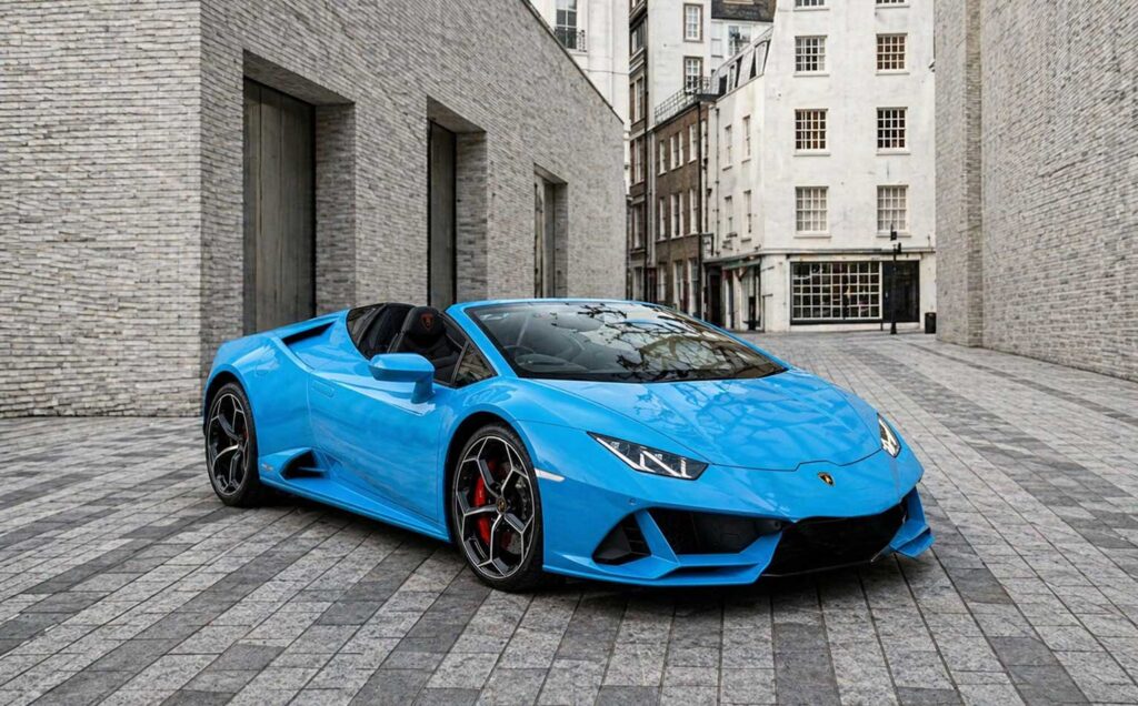 Lamborghini Huracan Evo Spyder Blue