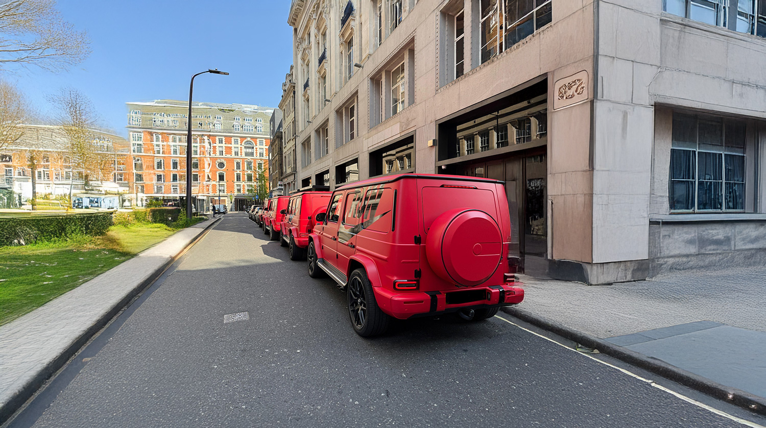London G Wagon Takeover with Nike and Royal Rentals 1