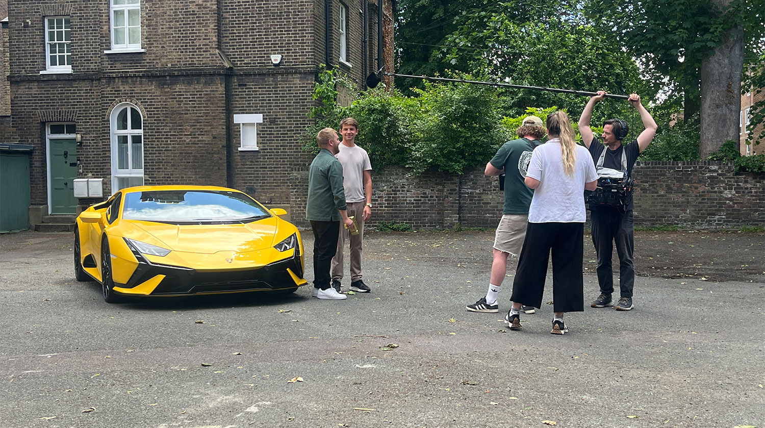 Lamborghini Rental for LADBIBLE Brand Activation by Royal Rentals